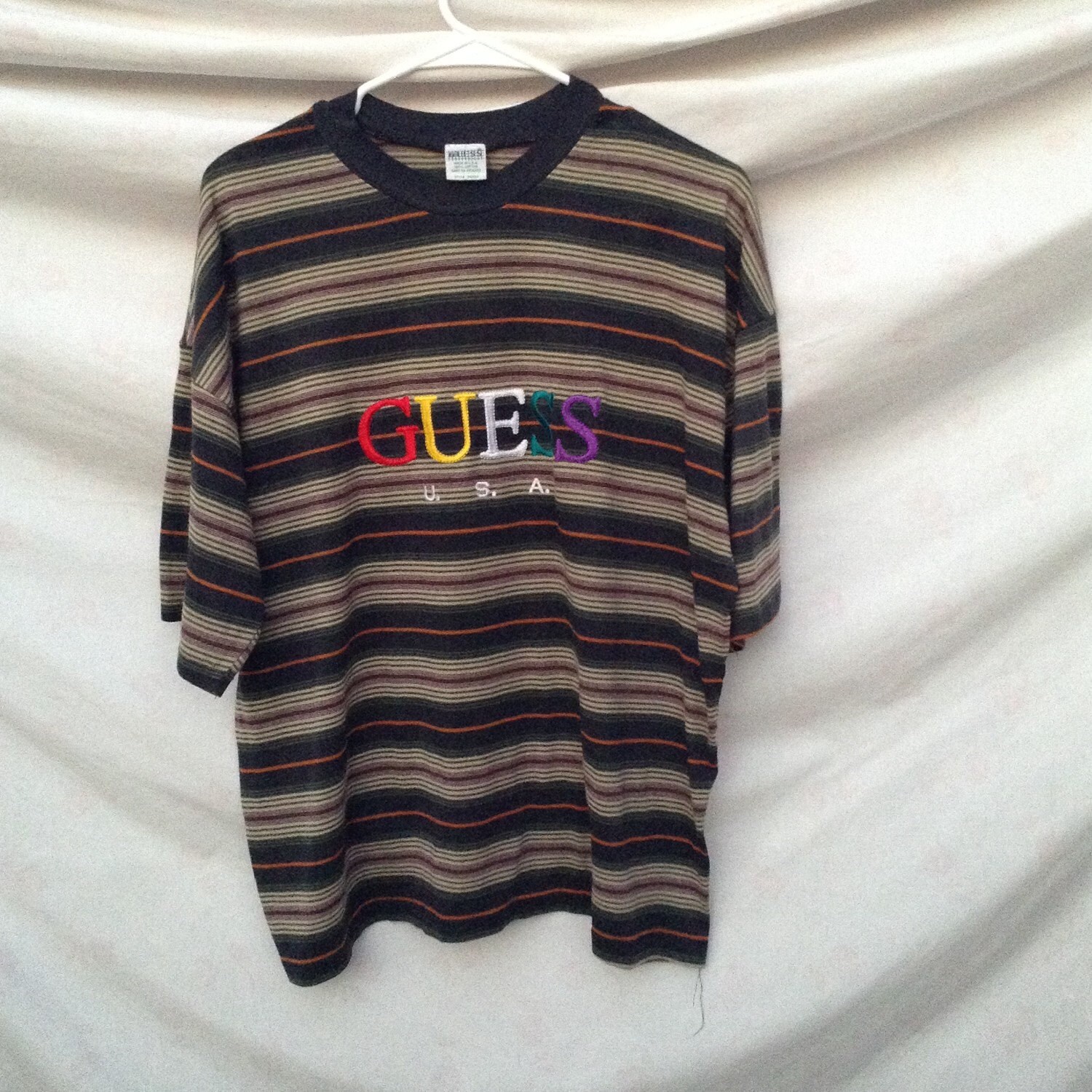 guess tshirt stripe