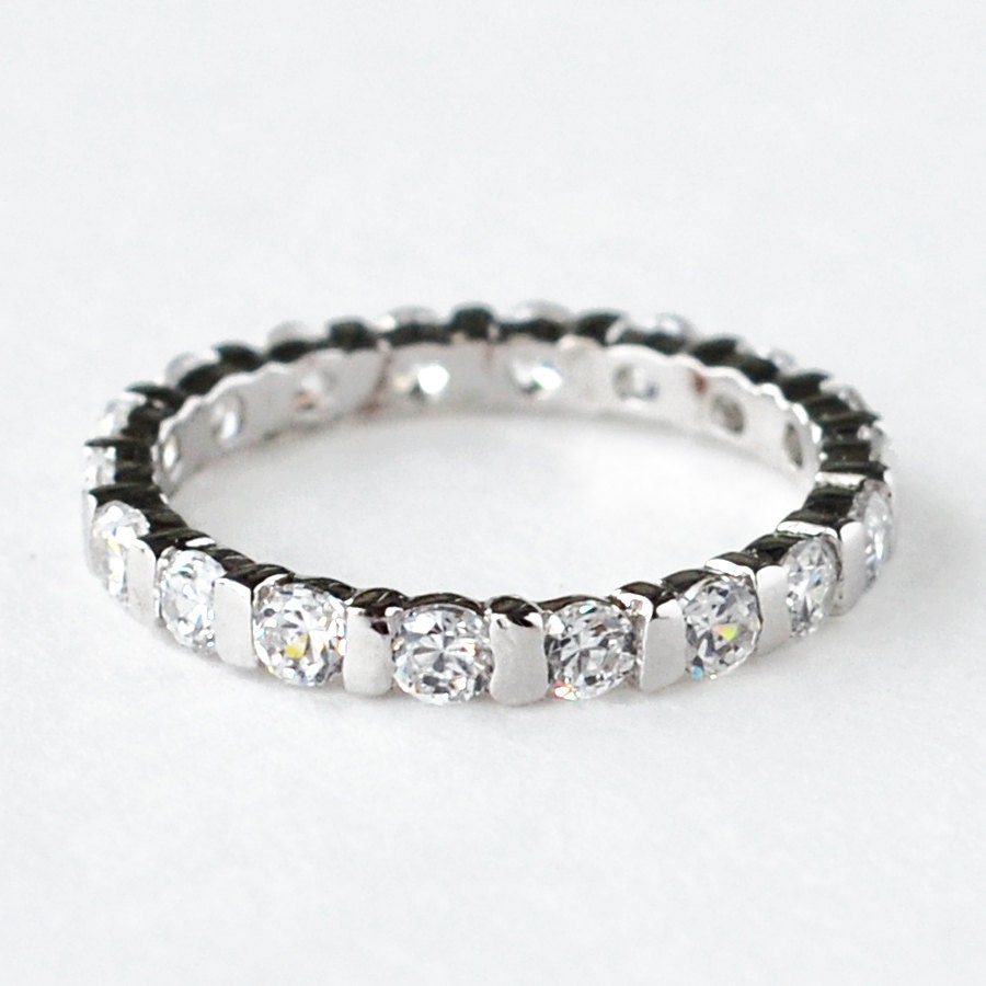 eternity ring eternity band wedding ring cz ring cz