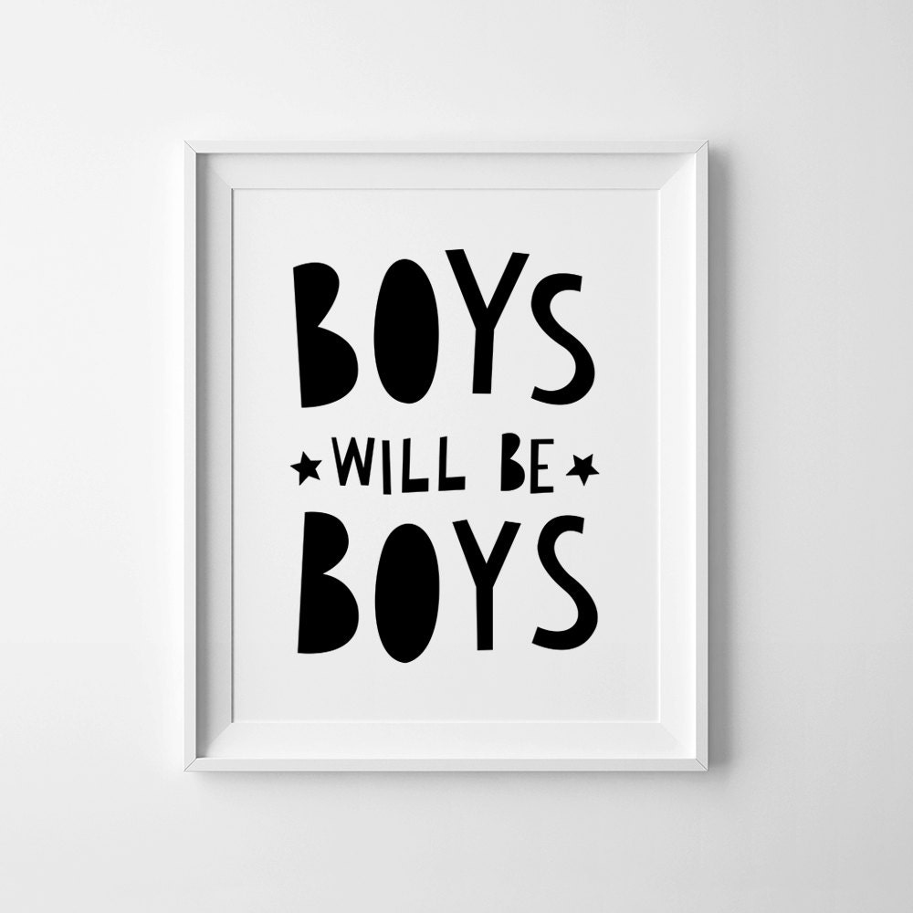 Baby Boy Nursery Art Digital Print Kids Room Decor Children