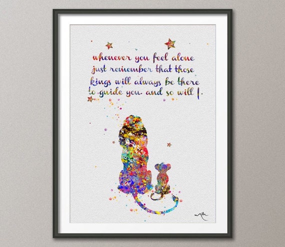 The Lion King inspired Mufasa and Simba Quote 2 by CocoMilla