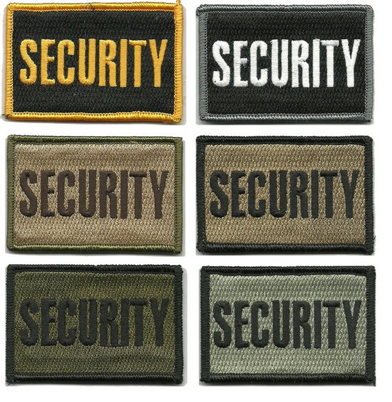 Tactical Security Patch Velcro 2x3 Sized by KMOutfitters on Etsy