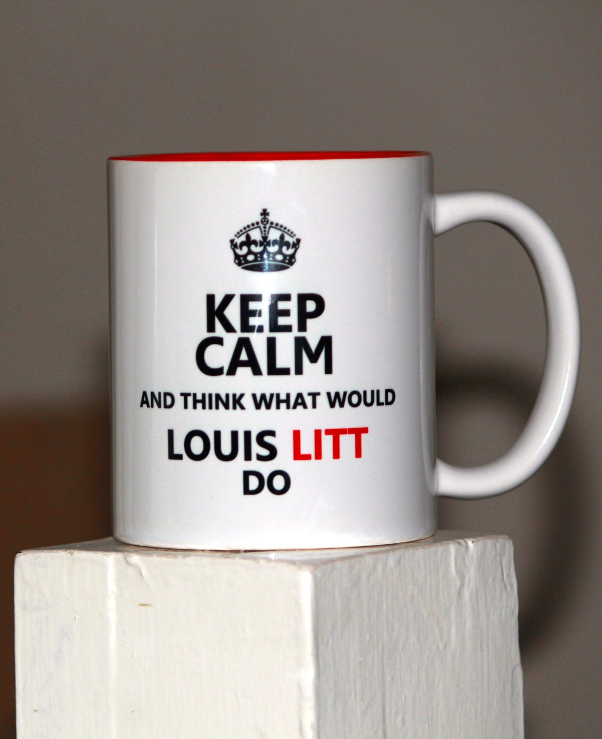 New Louis Litt Keep Calm Red inner Mug Great by Printablethings