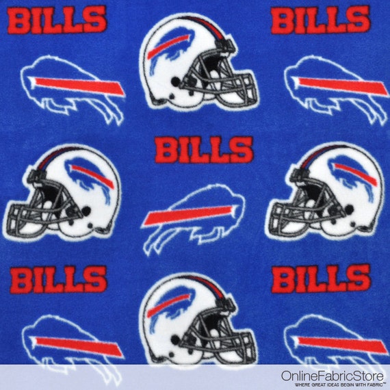 Buffalo Bills NFL Fleece Fabric by the by