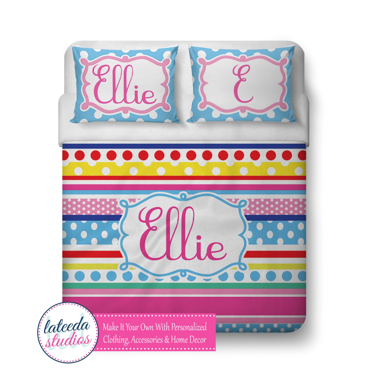Personalized Duvet Cover or Comforter Custom by lateedastudios
