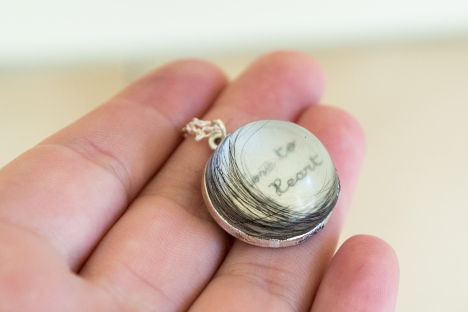 Pet hair necklace pet memorial custom pet by NThandmadeJewelry