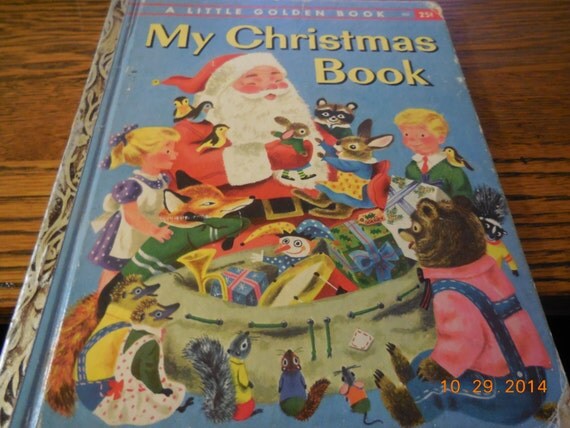 RARE 1957 A Little Golden Book My Christmas by westernartifacts