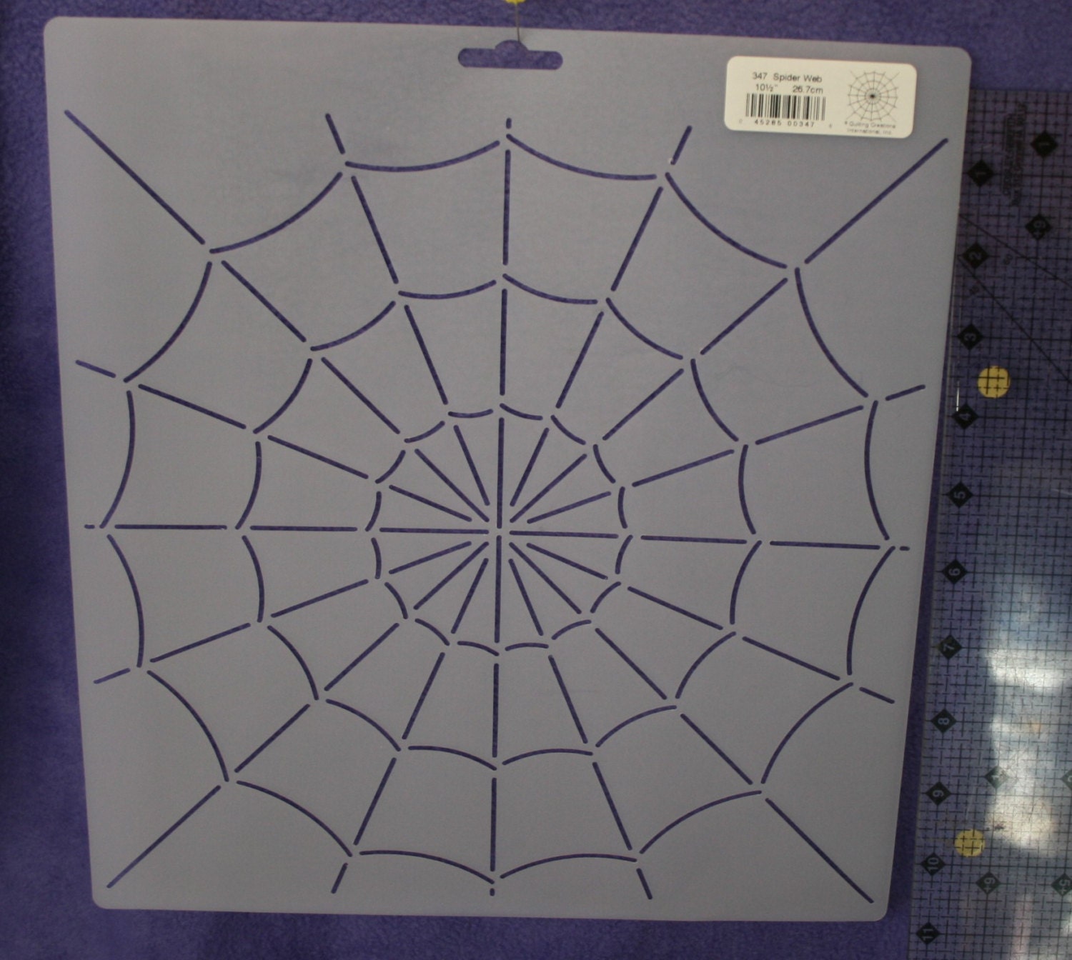 Spooky Spider Web Stencil 10 1/2 Garden or Halloween