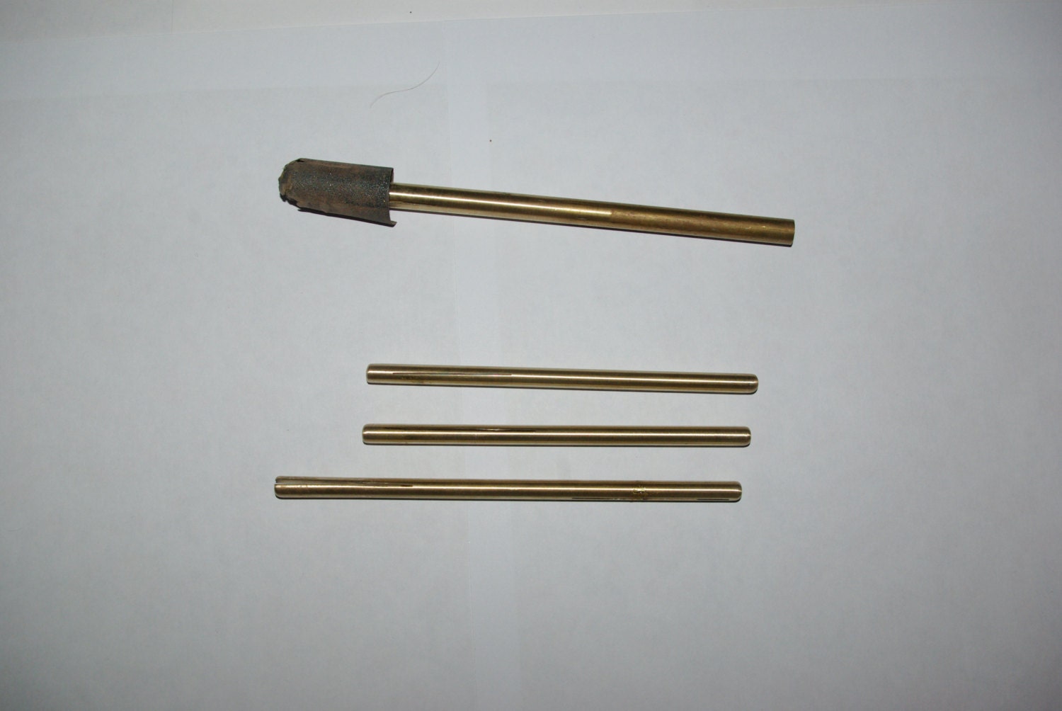 Brass sanding attachment for hand drill drill press