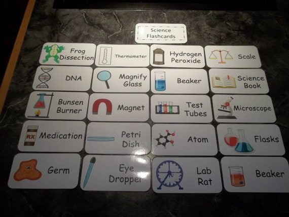 20 Science Items Flash Cards. Preschool Thru Third Grade