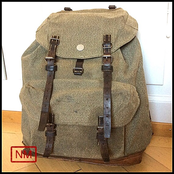 Vintage Swiss Army Backpack Rucksack of the Swiss Military