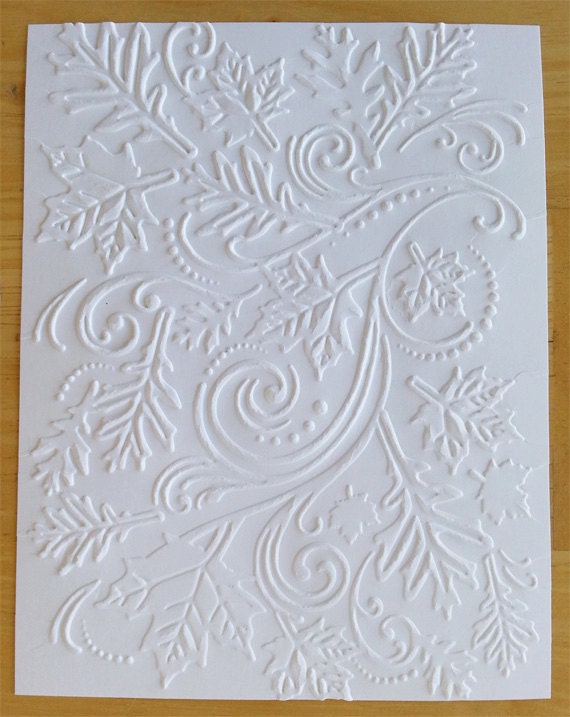 Embossed Card Stock Sheets Or Cards Envelopes Forest