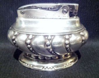 Vintage Ronson "Crown" Silver Plated Cigarette Lighter c. 1936-1954