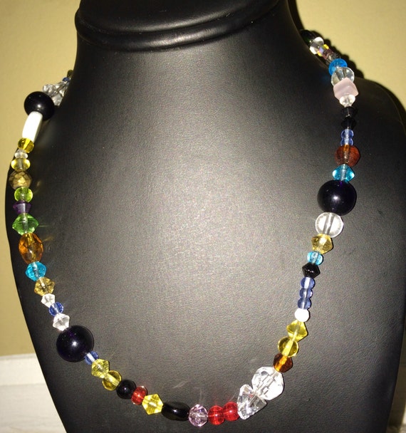 Handmade Glass Necklace by TheModestBoutique on Etsy