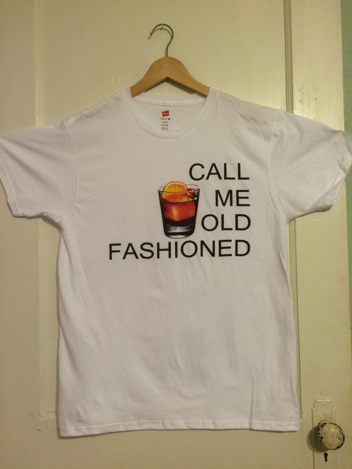 Call Me Old Fashioned. Custom Screen Printed t shirt. by midblink