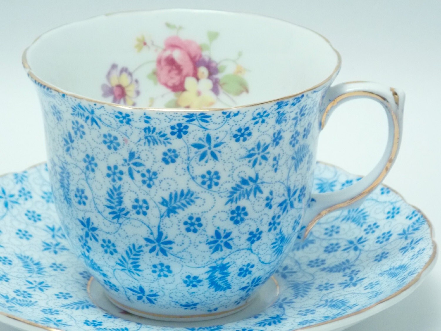 Foley Vintage Fine Bone China Tea Cup and Saucer Made in