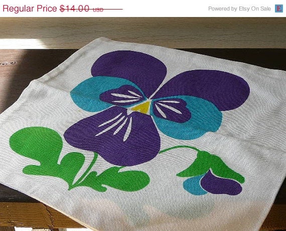 SALE 20 % Pillow Case Scandinavian Design by vintageTEXTILESdecor