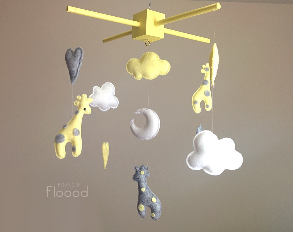 Giraffe Baby Mobile Modern Nursery Decor Unique Baby by ...