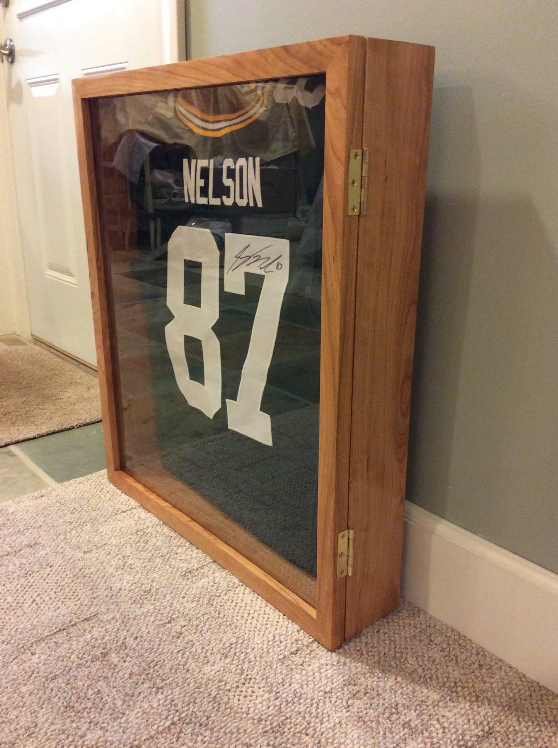 Sports memorabilia display case. Artwork display case. Sports