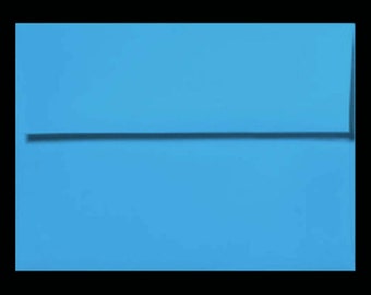 25 A7 Envelopes BRITE BLUE Turquoise Cyan 5x7 DIY Blanks - Cards Invitations Announcements Parties with Square Style Flap Good Quality