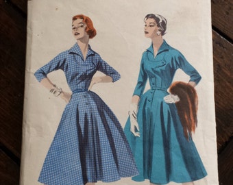 1950s Vintage Butterick Dress Pattern 7440