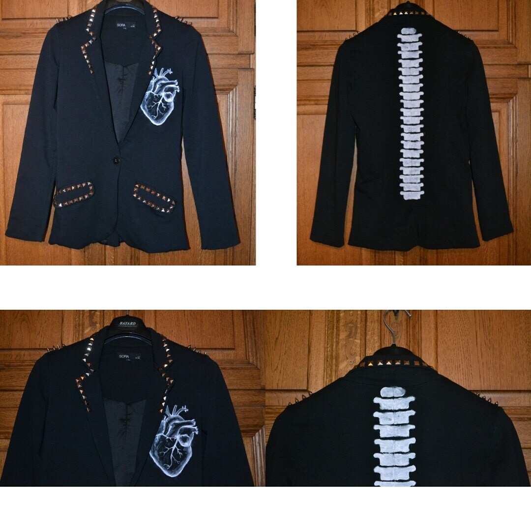 skeleton jacket with heart