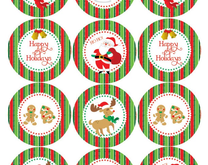 Christmas toppers, Christmas wrappers, Holiday printables, Christmas Party.Christmas printables. INSTANT DOWNLOAD Christmas printables.