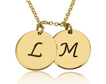 Popular items for 10k gold initials on Etsy