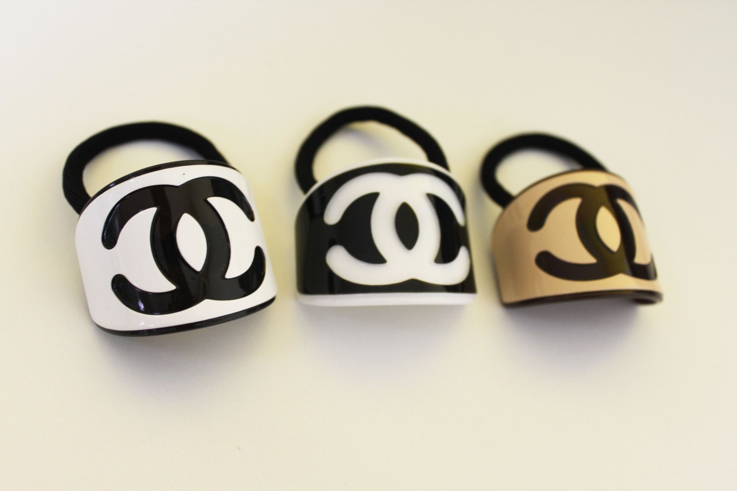 Original Chanel hair accessories black white or by callmelondon