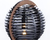 ON SALE 15% Livingroom Lighting , Pendant Lighting , Pendant Lamp ,  Modern Chandelier , Light Fixture , Wood and Perspex Pendant Light , Ho