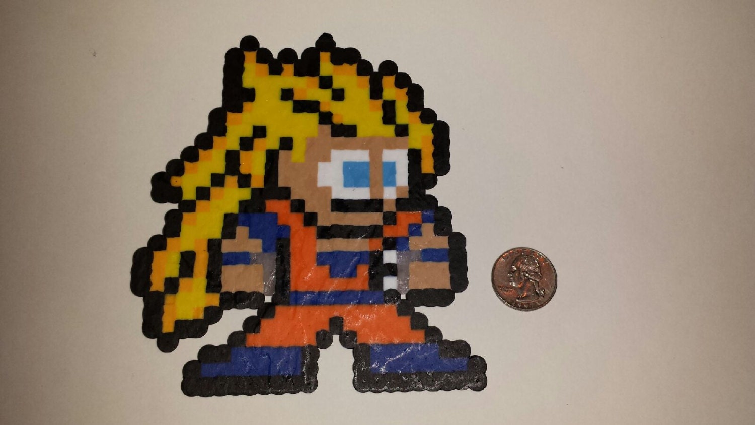 Super Saiyan 3 Goku Perler Bead Sprite By Pixelpalsky On Etsy 2167