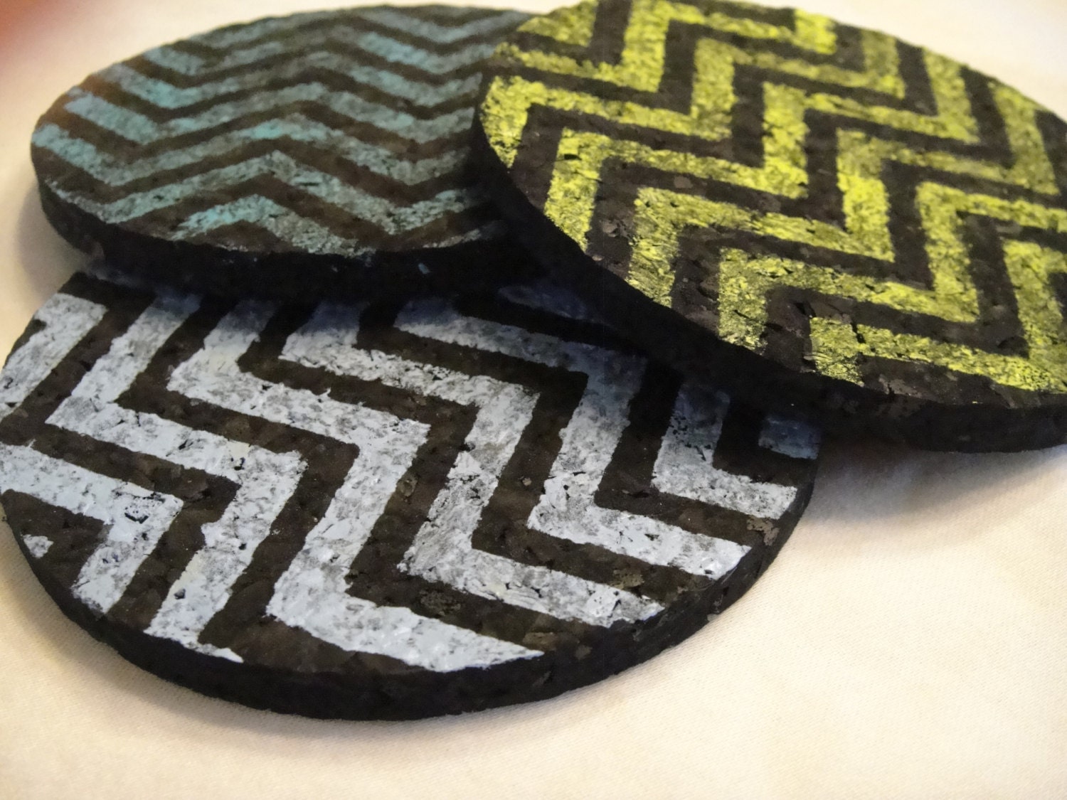 Recycled Rubber Coasters 4 pack