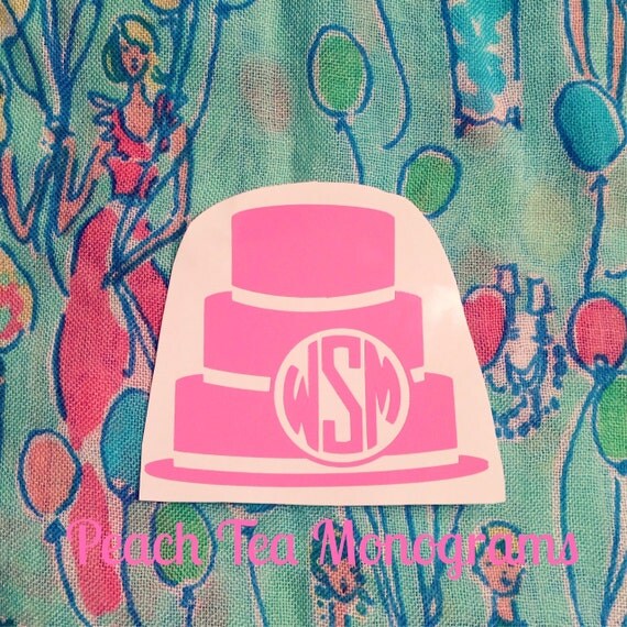 Items similar to Wedding Cake Monogram Decal on Etsy