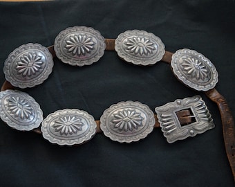 Incredible PUBLISHED Second Phase Concho Belt c.1900-1910, Native American Jewelry