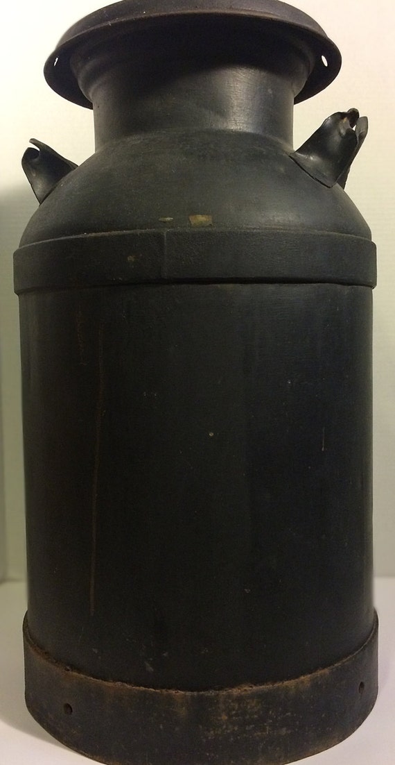 Vintage Metal Milk Can Milk Can Black Metal JugOld   Il 570xN.694485385 Jjcb 