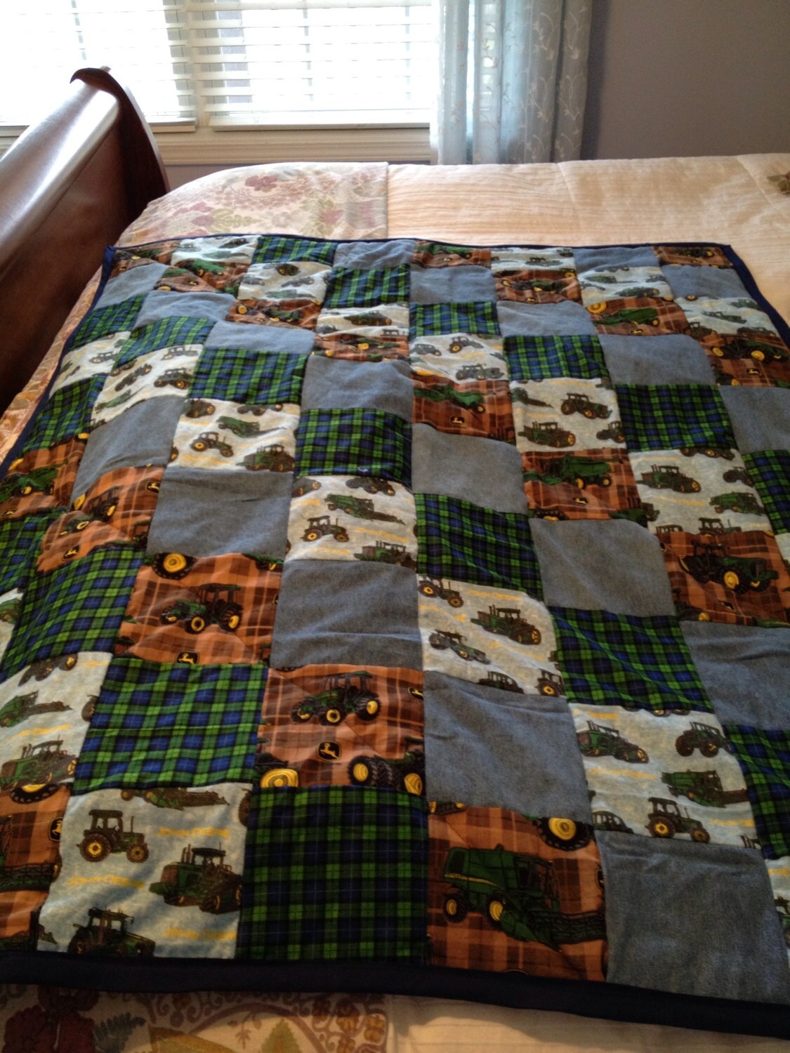 John Deere Blanket Home Made by BlessedInTheCountry on Etsy