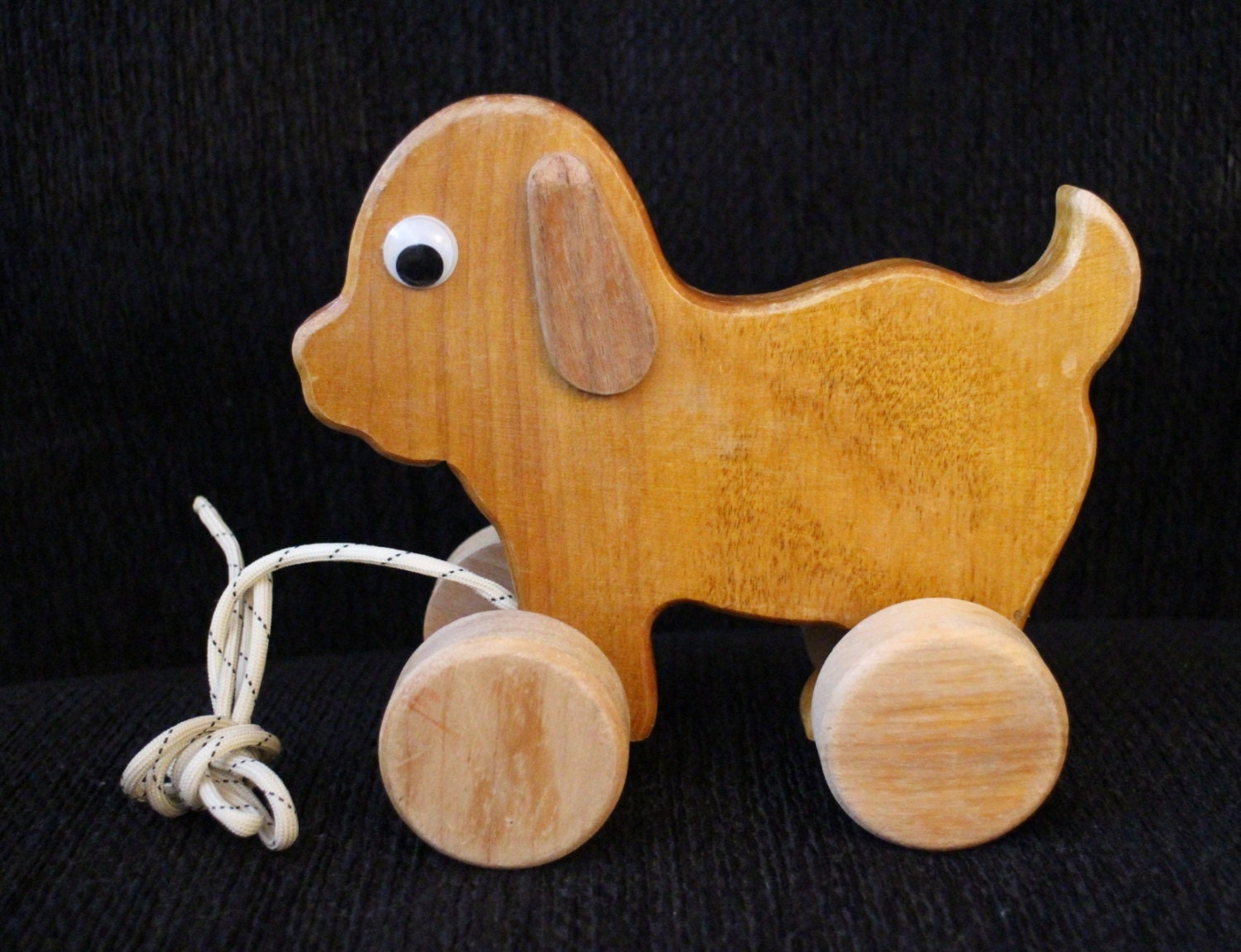 melissa and doug wooden dog pull toy