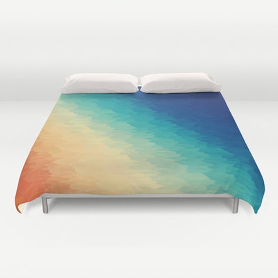 Items similar to Duvet Cover, Warm to Cool Texture Duvet Cover, Bedroom