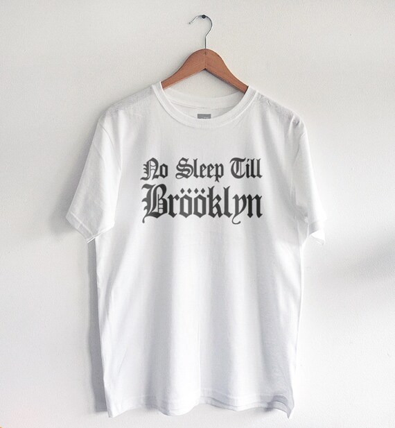 Mens 'No sleep till Brooklyn' t-shirt hip hop by thestudio315