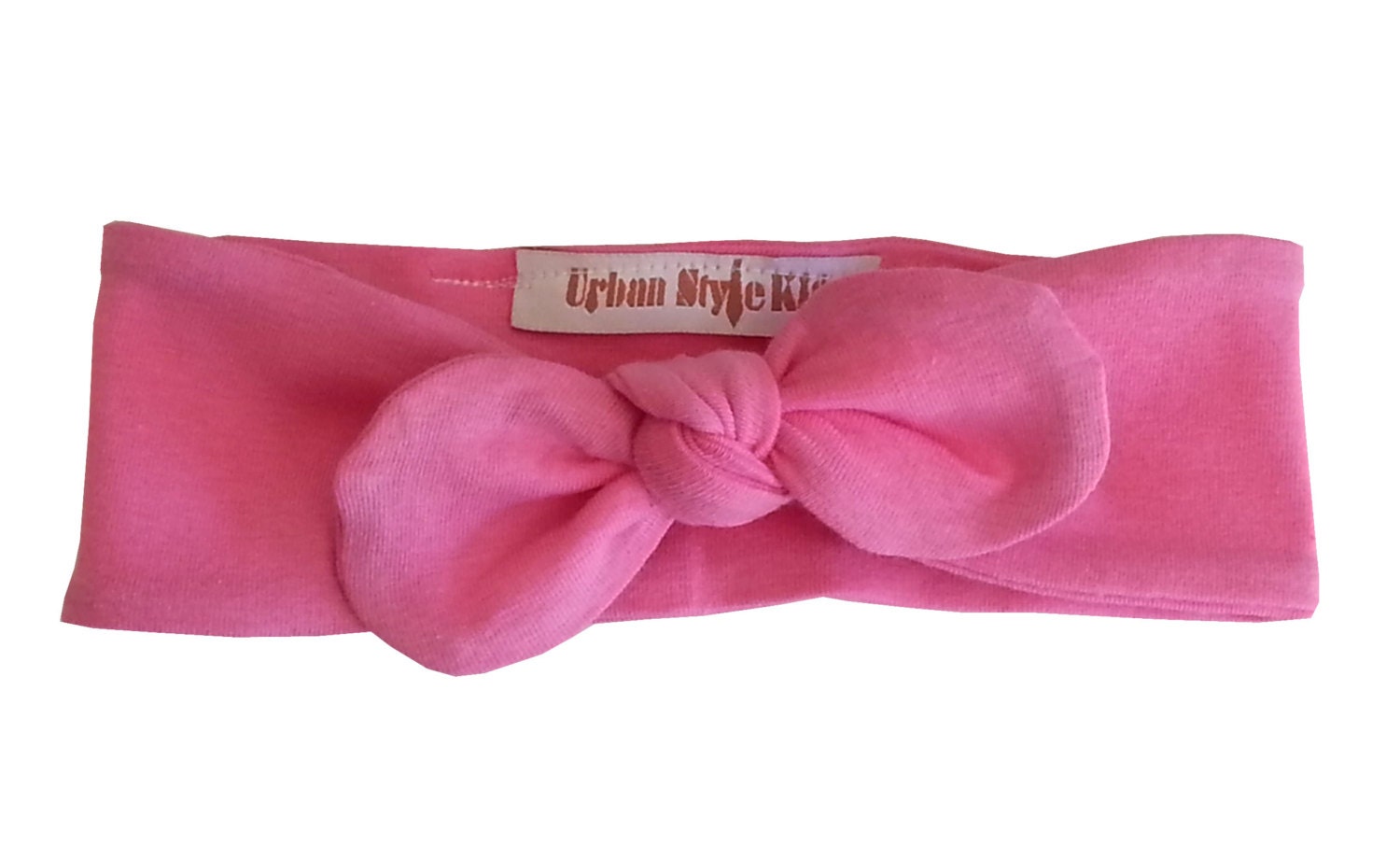 Persian Pink Headband, Baby Girl Headband, Knot Headband, Knotted Bow Headband, Cotton Spandex Knit Knot Headband