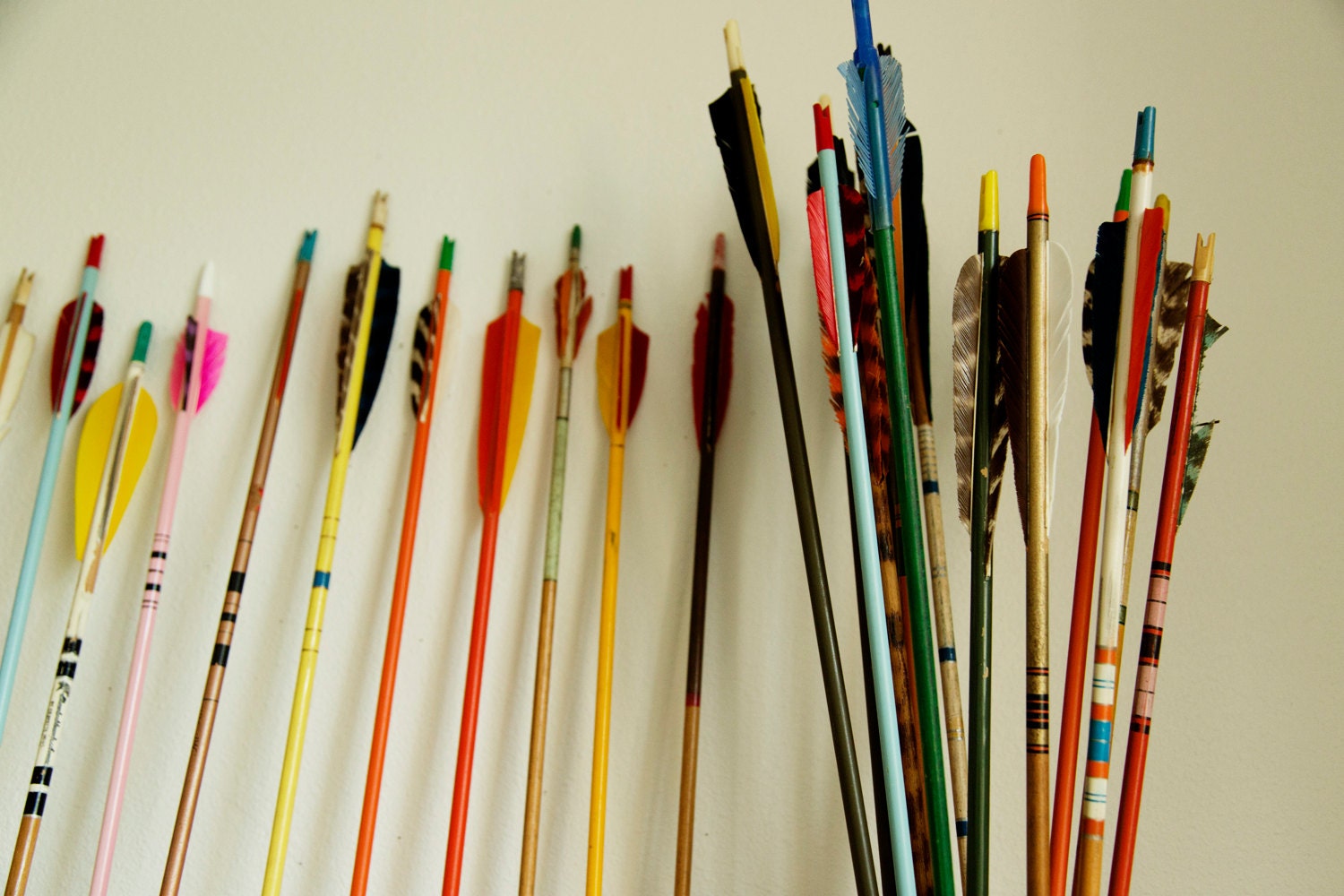 Archery Arrows Vintage Set of 5