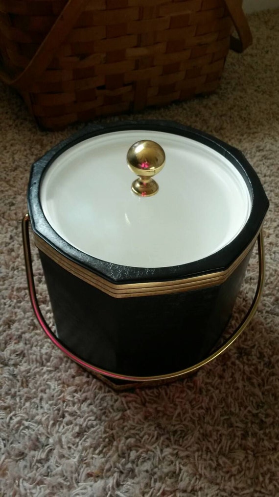 Vintage 1960s Kraftware Ice bucket retro swanky barware bar