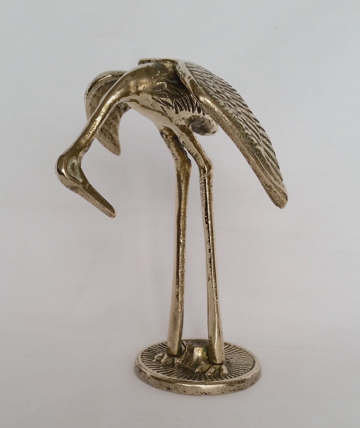 crane bird figurine