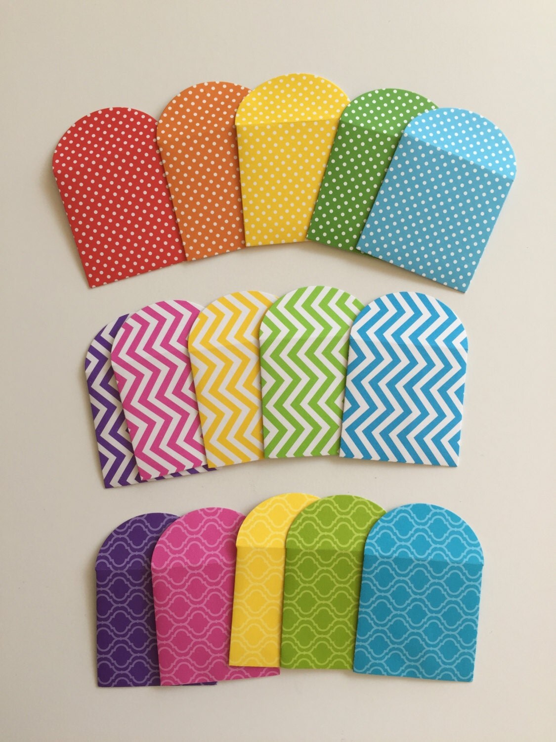 Mini Envelopes Mini Card Envelopes Set of 12 Your Choice