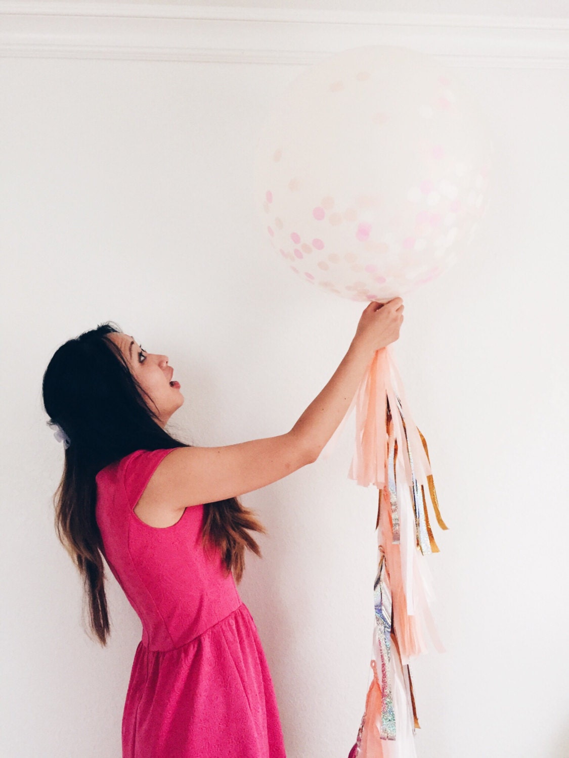 CONFETTI balloon 36 giant jumbo round balloon with