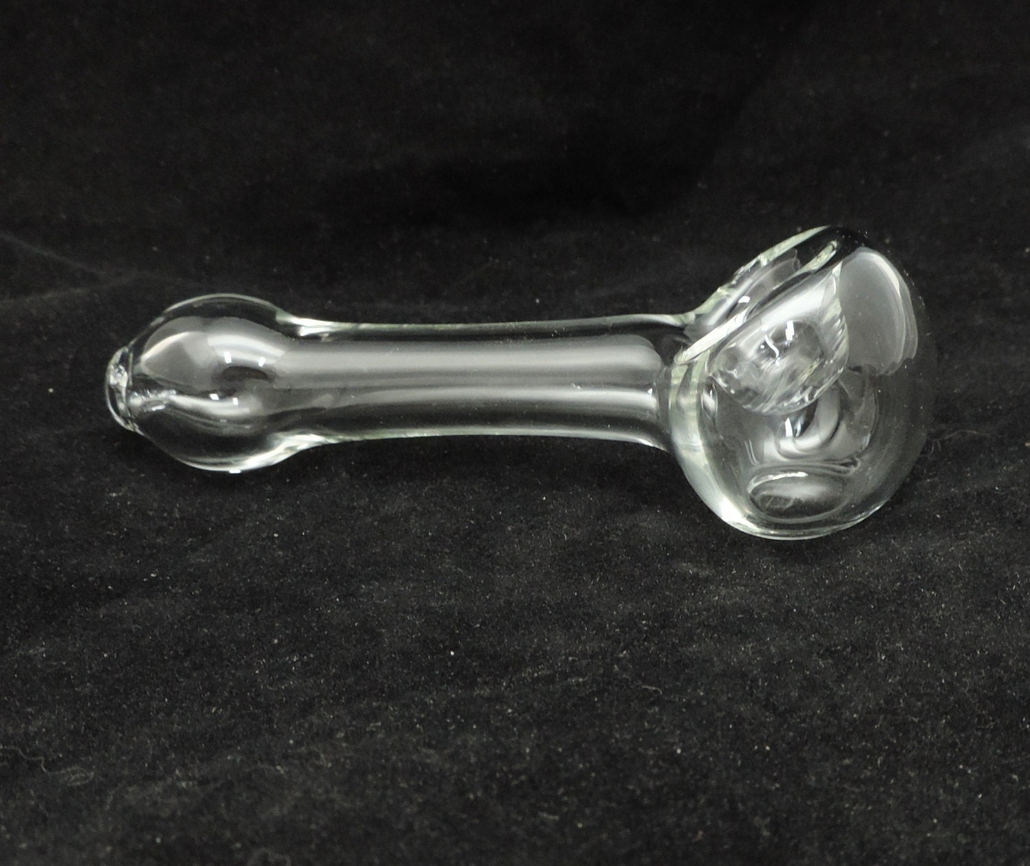 Glass Pipes Simple Clear Spoon Pipe FREE SHIPPING 058