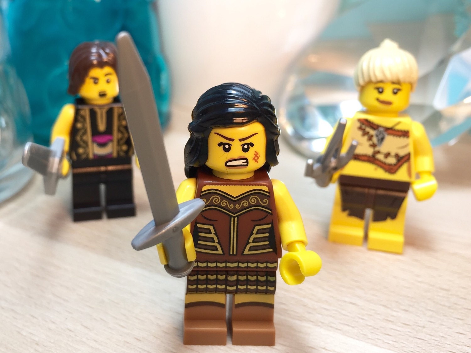 Xena Keychain Warrior Princess Custom Lego Minifigure Gift