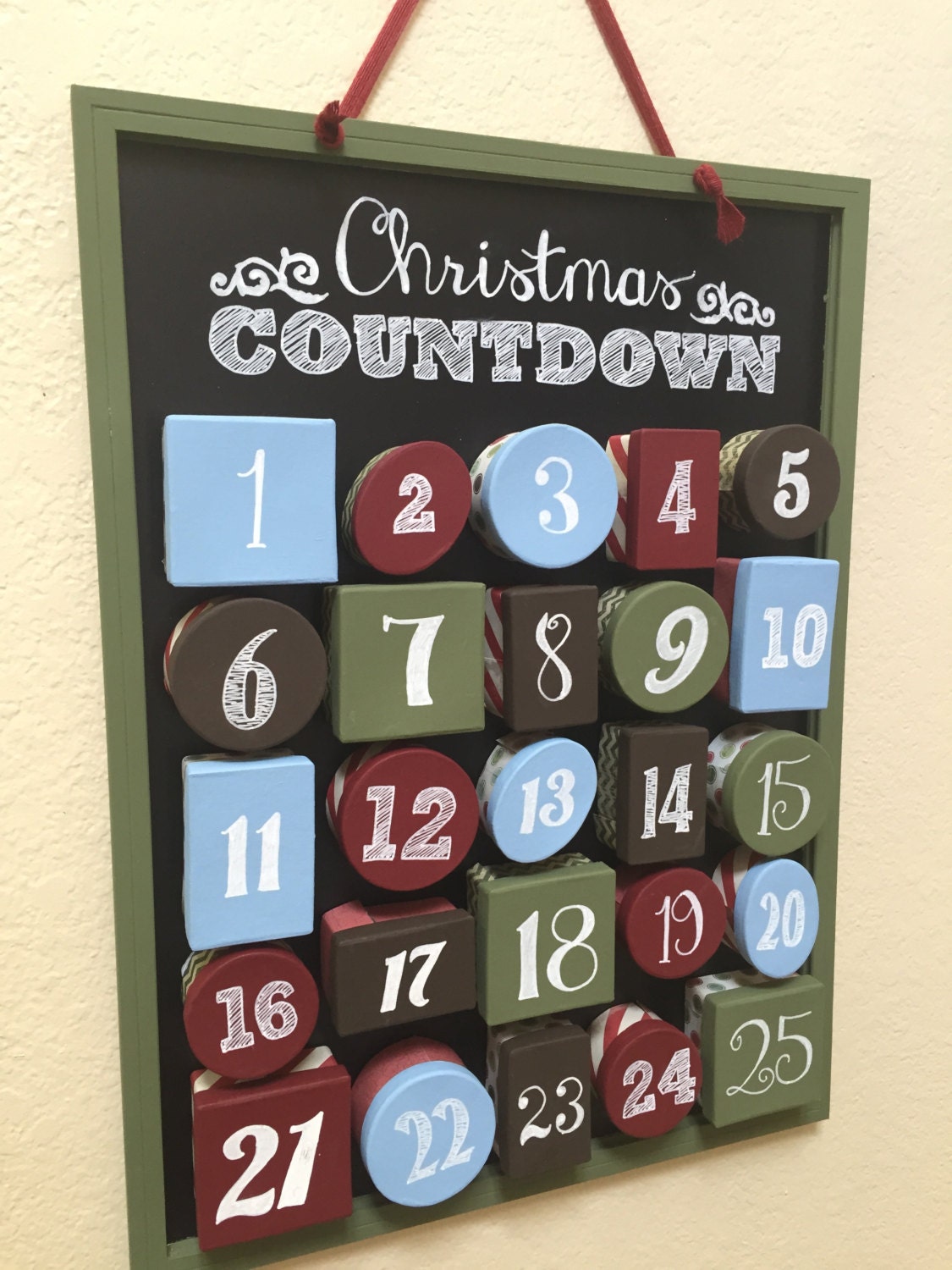 Chalkboard Holiday Advent Calendar