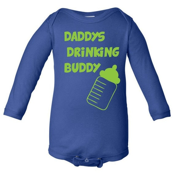 daddy's drinking buddy baby shirt