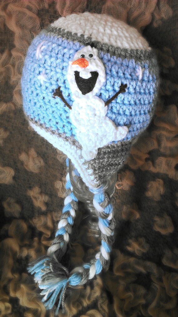 Items similar to PATTERN: Super cute hat with snowman ...