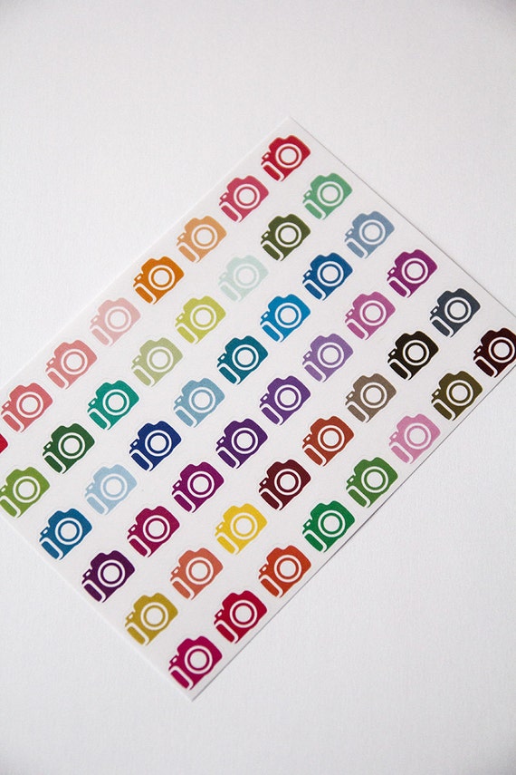 Camera sticker photography sticker planner sticker